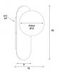 PING G9 Oblong Satin Brass & Opal Diffuser Wall Light IP44